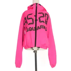 ディースクエアード DSQUARED2 20AW ロゴプリント ナイロンパーカー フーディ 長袖 40 ピンク S73AM0341 国内正規のサムネイル