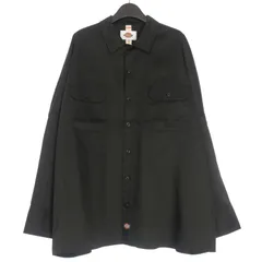 シンヤコヅカ SHINYA KOZUKA 25AW GIANT WORK SHIRT WITH DICKIES オーバーサイズ ワークシャツ 長袖 M ブラック 黒 2502SK123のサムネイル