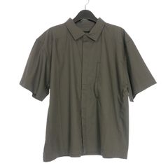サイズ42美品】 N.ハリウッド ハーフスリーブ ウール リネン シャツ