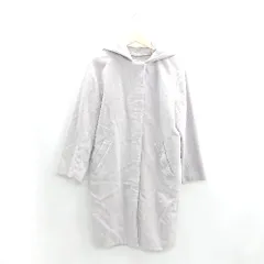 ■ ⊇◎ URBAN RESEARCH アーバンリサーチ ウール系 フード付き 長袖 コート サイズ38 パープル系 レディース E  【1412260027663】のサムネイル