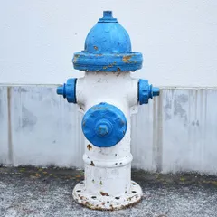 消火栓 VINTAGE 60~80s FIRE HYDRANT ホワイト ブルー / ヴィンテージ