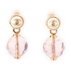 CHANEL ビンテージ•ゴールド イヤリング93A溶岩クローバー ココマーク