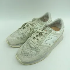 ◇ Θ New Balance ニューバランス ロゴ付き ローカットスニーカー サイズ23.5 アイボリー系 メンズ E  【1412260035576】のサムネイル