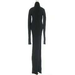 アンドゥムルメステール ANN DEMEULEMEESTER 23AW CYNTIA タートルネック ニットワンピース ドレス 長袖 M ブラック 黒 2302-W-KN34-KN026-099 国内正規