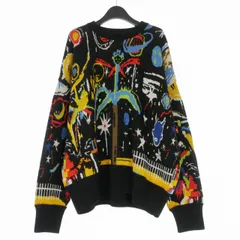 パームエンジェルス PALM ANGELS 23AW Starry Night Jacquard Sweater セーター ニット 長袖  XL ブラック/マルチカラー PMHE053E23KNI0021084 国内正規のサムネイル