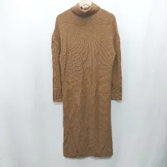◇ ⊂ DRESSTERIOR ドレステリア タートルネック 長袖 ロング丈 ワンピース サイズ表記なし ブラウン レディース E  【1412260046473】のサムネイル
