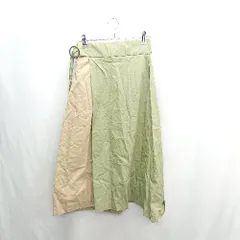 ◇ Θ trf collection zara ウエストゴム ベルト付き 膝下丈 フレア スカート サイズXS カーキ ベージュ レディース E  【1501160006080】