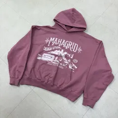 マハグリッド ビックロゴ ピンク フードTシャツのサムネイル