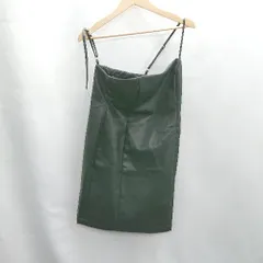 ◇ ⊂ EVRIS エヴリス 合成皮革 ミニ ワンピース サイズF ブラック レディース E  【1501160024619】のサムネイル