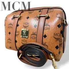 ☆★MCM  エムシーエム★ショルダーバッグ　斜め掛け　総柄　ロゴ　ゴールド金具　現状品★♯2548のサムネイル