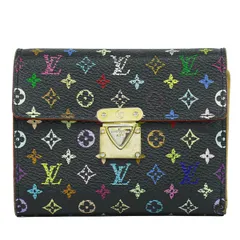 本物 ルイヴィトン LOUIS VUITTON LV ポルトフォイユ コアラ モノグラム マルチカラー 村上隆 折財布 ノワール M58015 ビトン 財布 ウォレット 中古・