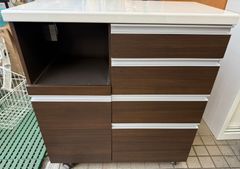 自宅保管品 6段ハイチェスト 横幅88cm 奥行42cm高さ142cm ローラー