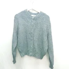 ◇ ⊇ HEYUMM ヘユム ラメ 長袖 カーディガン サイズ1 ネイビー レディース E  【1501230003209】