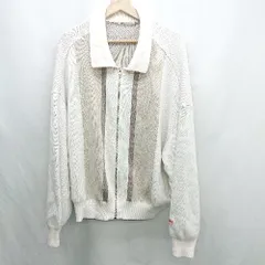 ◇ ⊇ JaVa ジャバ 長袖 ニットパーカー サイズS ホワイト ブラウン系 レディース E  【1501230015219】のサムネイル
