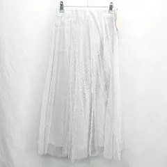 ◇ ◎●未使用● Θ mysty woman ミスティウーマン ロング チュール スカート サイズF グレー系 レディース E  【1501230017084】のサムネイル