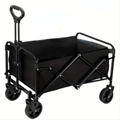 新品】キャリーワゴン 大容量230L 耐荷重250kg 後部開閉式 収納袋付