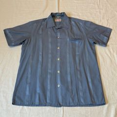 40's 茄子紺 レーヨンシャツ フェード 検 レーヨンギャバ 50's60's