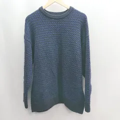 ◇ ⊇ MACOBER マコバ ニット 長袖 セーター サイズ表記なし ブラック ブルー メンズ E  【1501230027076】のサムネイル