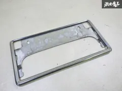 【割れ無し】トヨタ 純正 ナンバープレート メッキ ナンバーフレーム 1枚 08407-00270 即納のサムネイル