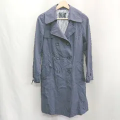 ◇ ⊇ AS KNOW AS de base アズノゥアズ ドゥ バズ 長袖 トレンチコート サイズ※ ネイビー レディース E  【1501230033121】のサムネイル