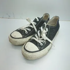 ◇ Θ CONVERSE コンバース ローカットスニーカー サイズ4 ブラック ホワイト レディース E  【1501230032889】のサムネイル