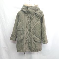 ◇ ⊇ THE SHOP TK ザ ショップ ティーケー 取り外し可能ファー付き 長袖 ブルゾン サイズS カーキ系 レディース E  【1501230034319】