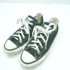 ◇ Θ CONVERSE コンバース ローカットスニーカー サイズ4 ブラック ホワイト レディース E  【1501230034791】のサムネイル