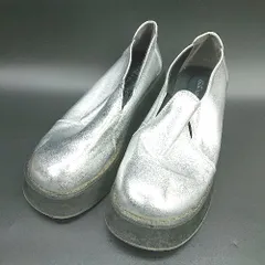 ◇ Θ WHO’S WHO gallery フーズフーギャラリー 厚底 チャンキーローファー サイズM シルバー系 レディース E  【1502030012491】のサムネイル