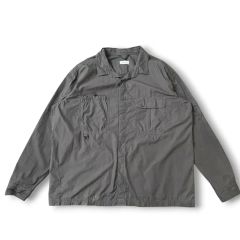 Steven Alan 京都染め コットン長袖シャツ チャコールグレー 日本製 