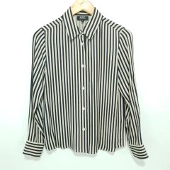 FENDI フェンディ ストライプ 長袖シャツ レディース ポリエステル 総 