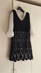 新品/ ザラ ニット チュニック ワンピース m