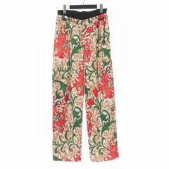ベッドフォード BED J.W. FORD 23AW Whole Pattern Double Waist Pants ダブルウエスト ベロアパンツ スラックス 花柄 0 エクリュ 23AW-B-PT04-1のサムネイル