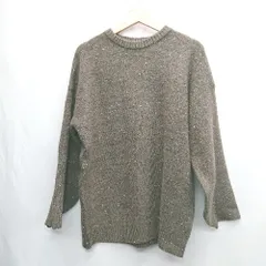 ◇ ⊇ ADRER ブランドタグ装飾 長袖 ニット セーター サイズXS ブラウン ホワイト メンズ E  【1502180038006】のサムネイル