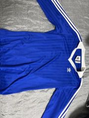希少日本製・美品】00s adidasジャージ上下 セット（青×白・サイズM