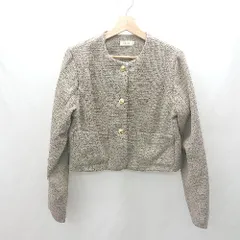 ◇ ⊇ LAUIR ラウアー 長袖 ノーカラージャケット サイズM ブラウン レディース E  【1502180048227】のサムネイル