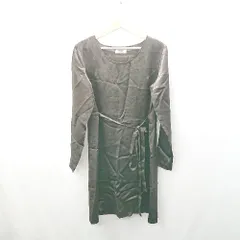 ◇ Θ NATURAL FEELING 長袖 ひざ丈 ワンピース サイズフリー ブラウン レディース E  【1502180052309】のサムネイル