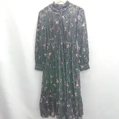 ◇ ⊂ TITTY&CO. ティティーアンドコー 花柄レース 長袖 ロング ワンピース サイズM ネイビー レディース E  【1502180056925】のサムネイル
