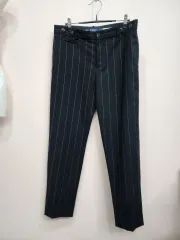 オーバーサイズ / POLO RALPH LAUREN / 正規品 / ストライプ スーツ ズボン ブラック