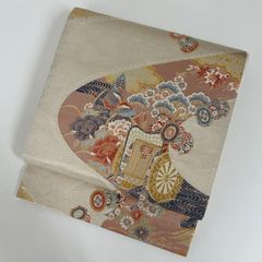 手彫木版染 名古屋帯 佐伯武晴作 - メルカリ