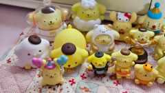 特価］ポムポムプリン わらって♪ もっと動くプリンマスコット 3点 2