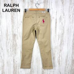 RALPH LAUREN プリントパンツ チノパン ベージュ 総柄 ポニー - メルカリ