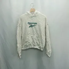 ◇ ⊇ Reebok リーボック 長袖 パーカー サイズM グレー レディース E  【1502180078644】
