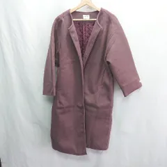 ◇ ⊇ emi+ エミプラス 長袖 ロングコート サイズF パープル レディース E  【1502180078903】のサムネイル
