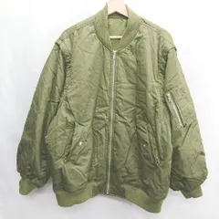 ◇ ⊇ coca コカ 袖取り外し可能 長袖 ブルゾン サイズL カーキ レディース E  【1502200002543】のサムネイル