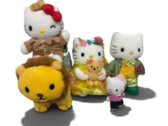 まとめ売り　ハローキティ 動物園バージョン 　ライオン　 2002年製 フラワードレス Sセット  ウェディングドール ビューティーキティ05 資生堂 化粧惑星 鉛筆削り