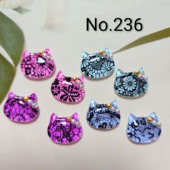 ⭐️ワンコイン⭐️ レジン ヘアゴム 2点♡ 猫 ネコ ねこ ♡ No. 2952