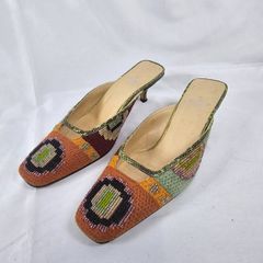 超希少】FENDI ビーズ刺繍 ミュール パイソン 23.5cm Y2K - メルカリ