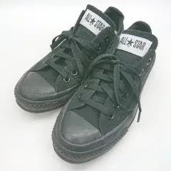 ◇ Θ CONVERSE コンバース オールスター スニーカー サイズ24 ブラック レディース E  【1502200008132】のサムネイル