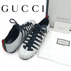 GUCCI　グッチ　スパイク　タイガーヘッド　シェリーライン　靴　シューズ　サッカー　ローカット　レザー　ホワイト　415880　サッカースパイクのサムネイル