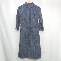 ◇ ⊂◎ marble ink マーブルインク 綿 デニム 長袖 ロング ワンピース サイズM ネイビー レディース E  【1502200010920】のサムネイル